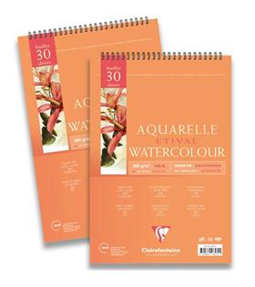 Claırefontaıne Teknik Resim Kağıdı Sulu Boya Etival Dokulu Cold Press Üsten Spiralli 30 YP A3 300 GR EK 96572