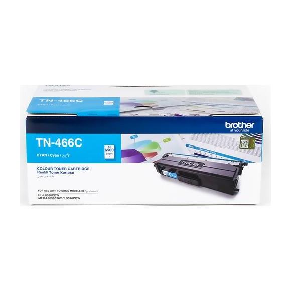 Brother TN-466C 6.500 Sayfa Cyan Mavi Toner HL-8360 MFC-8690