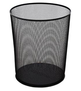 Mimaks Çöp Kovası Metal Tam Perforeli Siyah D-3