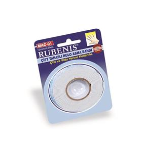 Rubenis Çift Taraflı Bant Köpük Rulo 12x1.90 Mt MAC-01