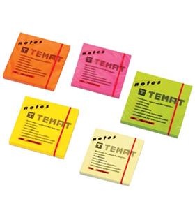 Temat Yapışkanlı Not Kağıdı 75x75 MM Fosforlu Sarı 11515