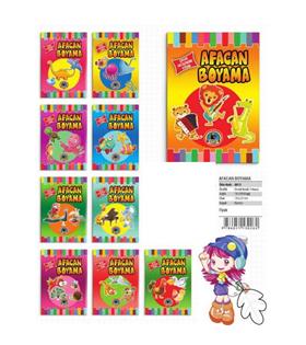 4E Boyama Kitabı Afacan Renkli Örnekli 16 Syf