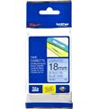 Brother TZE-541 18 mm Mavi Üzeri Siyah Laminasyonlu Etiket