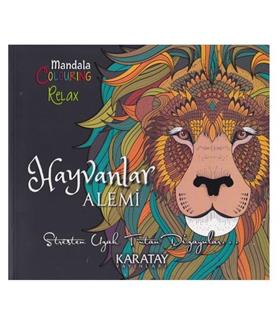 4E Boyama Kitabı Hayvanlar Alemi Mandala Karatay