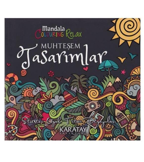 4E Boyama Kitabı Muhteşem Tasarımlar Mandala Karatay