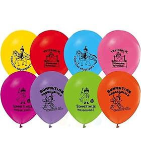Nedi Balon Baskılı Sünnetime Hoşgeldiniz Karışık 100 LÜ NPM-72112