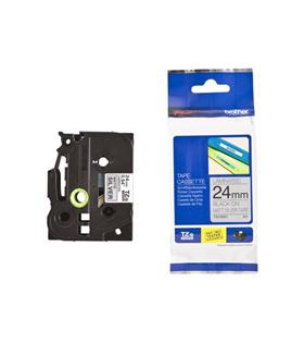 Brother TZE-M951 24 mm Mat Gümüş Üzeri Siyah Laminasyonlu Etiket