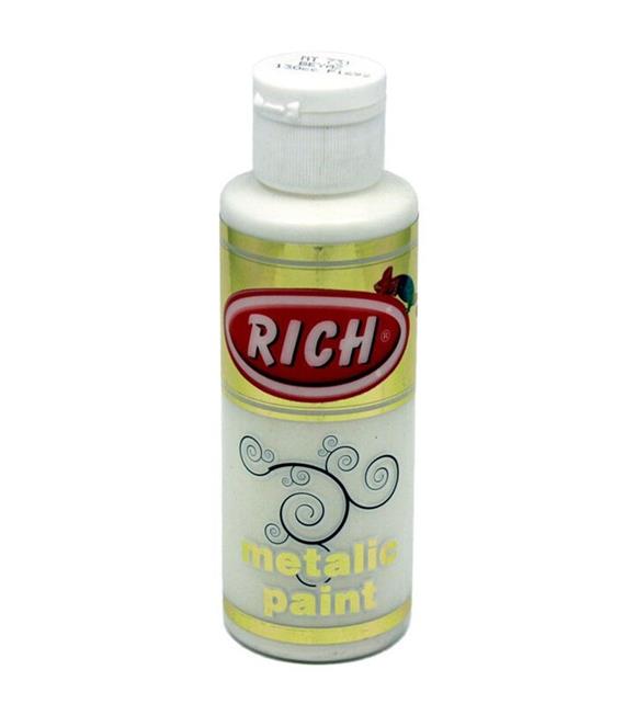 Rich Akrilik Boya Metalik 120 CC Beyaz 0731