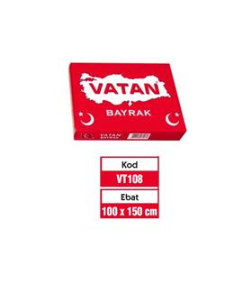 Vatan Türk Bayrağı Polyester 100x150 VT108