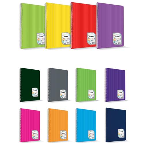 Uni Note Çınar Colormaxi Spiralli Defter Plastik Kapak A5 72 YP Çizgili 72/1 Okula Dönüş Kampanyası Defterler