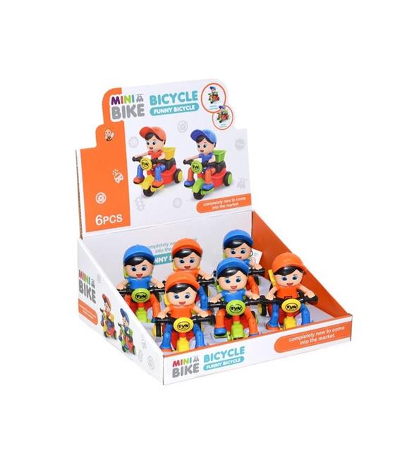 Can Toys Kutu İçinde Sürtmeli Bisikletli Çocuk 958-8