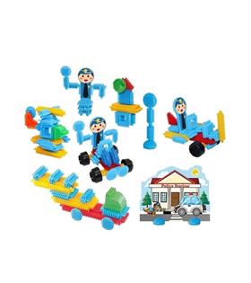 Dede Oyuncak Kaktüs Bloklar Polis İstasyonu 55 Parça 03307