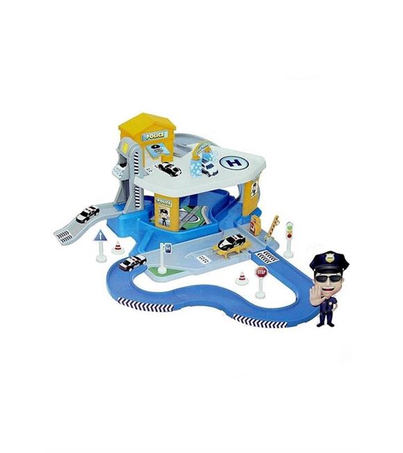 Dede Oyuncak İki Katlı Polis Garaj Set Ve Mega Pist 03348 Erkek Oyuncak