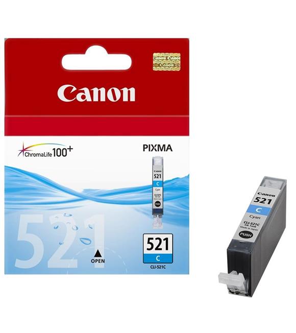 Canon CLI-521C Cyan Mavi Mürekkep Kartuş MP260-540-550-560-620-630 MX860-870