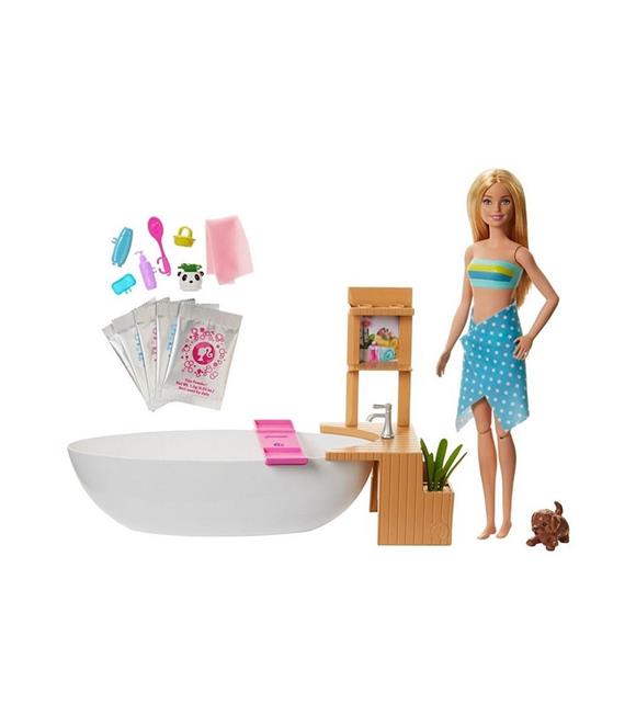 Barbie Wellness Barbie Nin Spa Günü Oyun Seti GJN32