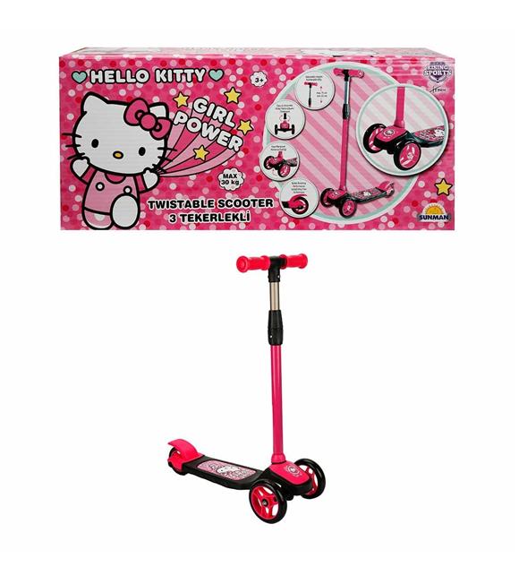 Sunman Hello Kitty 3 Tekerlekli Twistable Scooter 3068