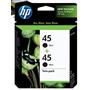 HP 45 Black Siyah 42ML 51645AA 2Lİ Paket Kartuş CC625A