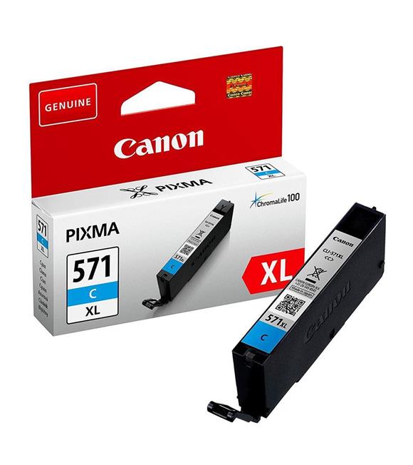 Canon CLI-571XL C Cyan Mavi Yüksek Kapasiteli Mürekkep Kartuş TS5050-9050