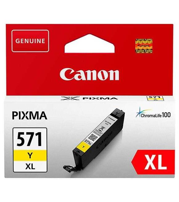 Canon CLI-571XL Y Yellow Sarı Yüksek Kapasiteli Mürekkep Kartuş TS5050-9050