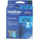 Brother LC-67C Cyan Mavi 325 Sayfa Kartuş DCP-185-385 MFC-490-615-790-795-990-5490-5890-6490-6890