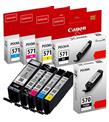 Canon PGI-570 CLI-571 Cyan-Magenta-Yellow-Black Mavi-Kırmızı-Sarı-Siyah Multipack 4'lü Mürekkep Kart