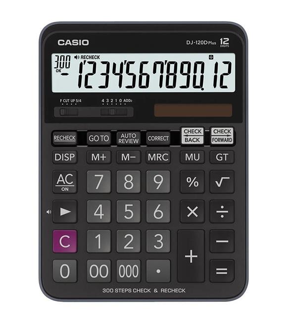Casio DJ-120D Plus İşlem Kontrollü 12 Hane Masa Üstü Hesap Makinesi_1