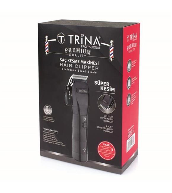 Trina Ks0071 Kırmızı Saç ve Ense Kesme Makinası