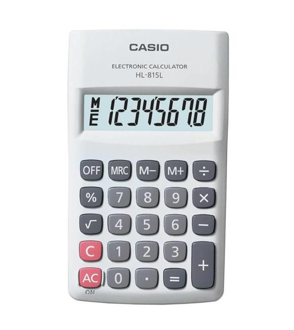 Casio HL-815L-WE 8 Hane Beyaz Hesap Makinesi