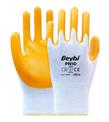 Beybi Nitril PMK PN10 10 Beden 12li Paket Polyester Örme Nitril Eldiven (4141A) Nitril 1-2 Kaplama