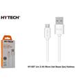 Hytech HY-X211 1M 2,1A Micro Usb Beyaz Şarj Kablosu Elektrik Kabloları