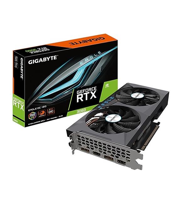 Gigabyte GeForce RTX3060 Eagle 12G 12GB GDDR6 192Bit DX12 Gaming Ekran Kartı