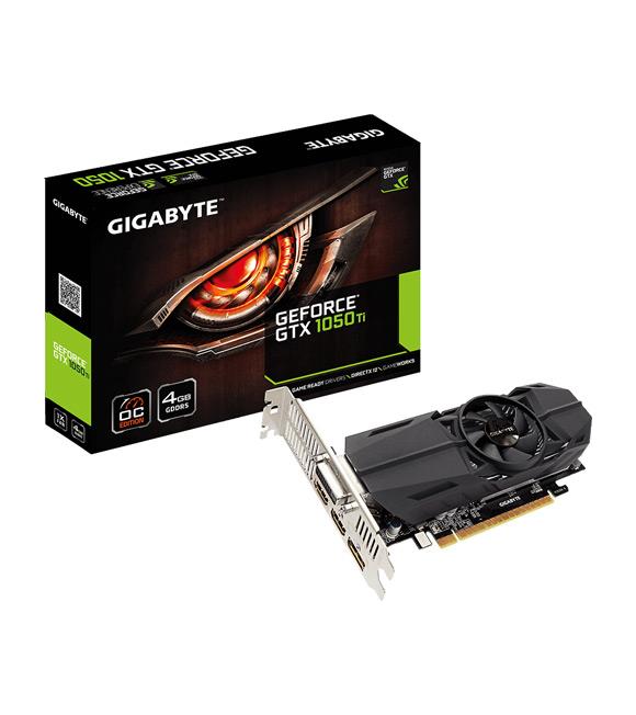 Gigabyte GeForce GTX1050Ti Low Profile 4GB OC 128Bit GDDR5 (DX12) Ekran Kartı GV-N105TOC-4GL