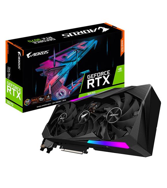 GeForce RTX3070 AORUS MASTER 8GB GDDR6 256 Bit GV-N3070AORUS M-8GD Kilitsiz Ekran Kartı