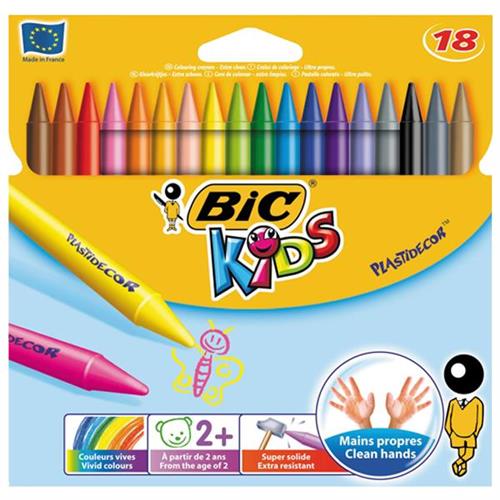 Bic Pastel Boya Plastidecor Silinebilir 18 Renk 829771 Okula Dönüş Kampanyası Boya Gereçleri