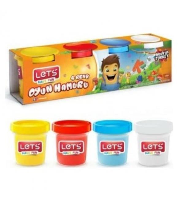 Lets Oyun Hamuru 4 Renk 460 GR L-8440