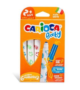 Carioca Keçeli Boya Kalemi Jumbo Bebek Süper Yıkanabilir 6 LI 42813