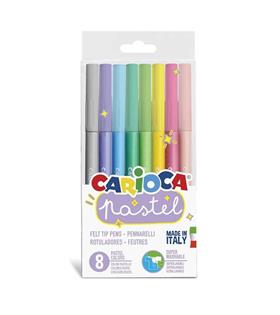 Carioca Keçeli Boya Kalemi Yıkanabilir Pastel Süper 8 Lİ 43032