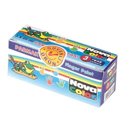 Nova Color Parmak Boyası 3 LÜ NC-137 Okula Dönüş Kampanyası Boya Gereçleri