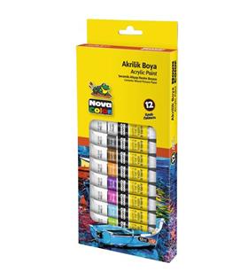 Nova Color Akrilik Boya Tüp 12 Li 12 ML NC-2004 Ofis Ve Kırtasiye
