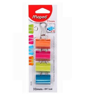 Maped Kıskaç (Klips) Metal 32 MM 4 Lü Renk 036100