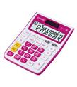 Casio MJ-12VC-RD İşlem Kontrollü 12 Hane Kırmızı Masa Üstü Hesap Makinesi
