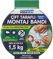 Vodaseal Çift Taraflı Köpük Montoj Bantı 19MMX25mt (Metal-Cam-Plastik-Ahşsap)