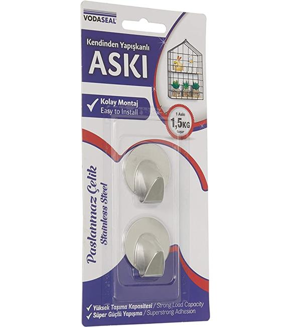 Vodaseal HT17P Yuvarlak Metal Askı 2li (Paslanmaz Çelik)