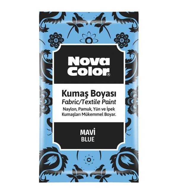 Nova Color Kumaş Boyası Toz 12 GR Mavi NC-902