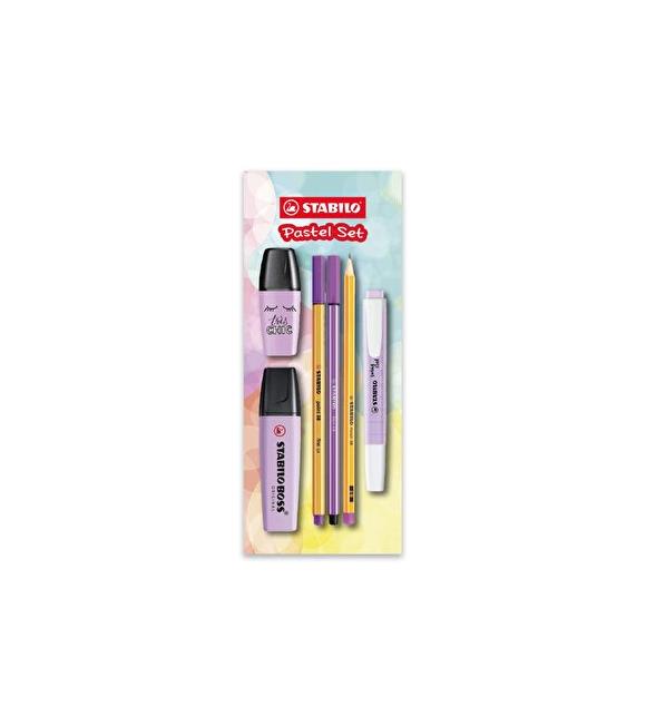 Stabilo Fosforlu Kalem Tek Renk Pastel Set 6 Lı Lila 70/155-6