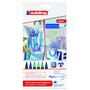 Edding Porselen Kalemi Fırça Uçlu 1-4 MM 6 LI Soğuk Renkler 4200