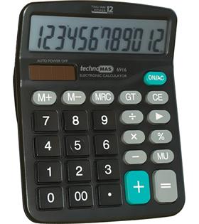 Mas Hesap Makinesi Ofis Tipi Plastik Panel 12 Hane 6916