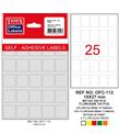Tanex Ofis Etiketi Poşetli 19x27 MM Beyaz OFC-112