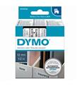 Dymo D1 Şerit Standart 12 MMx7 MT Beyaz Üzerine Siyah 45013 S0720530