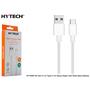 Hytech HY-X480 5A Usb 3.1 to Type-C 1m Beyaz Süper Hızlı Data+Şarj Kablosuu